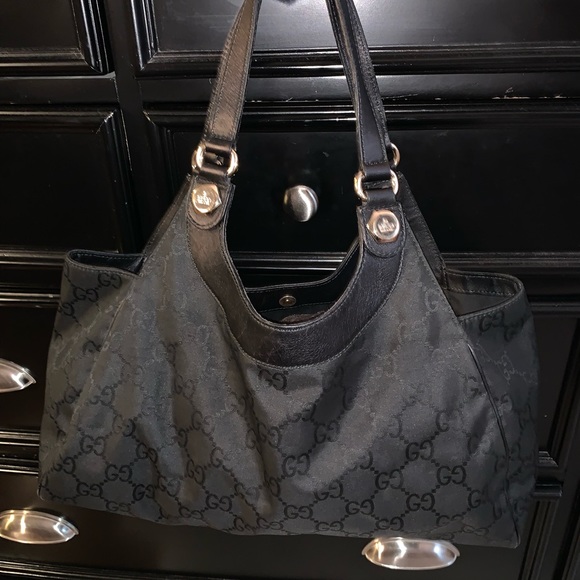 Authentic Gucci GG monogram nylon medium hobo bag. - Picture 2 of 5